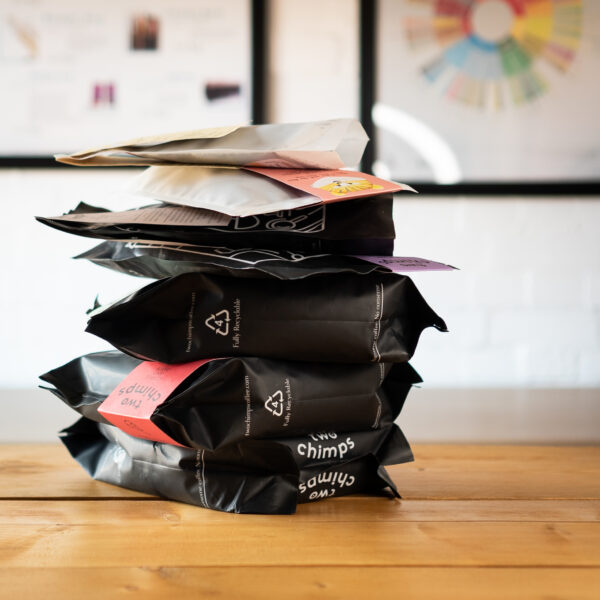 showing what you get in a coffee wholesale sample boc