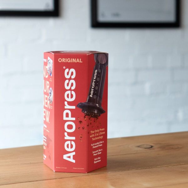 aeropress in a box on the table