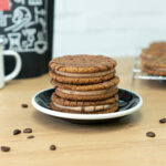 Stack of Coffee Cream Sandwich Cookies