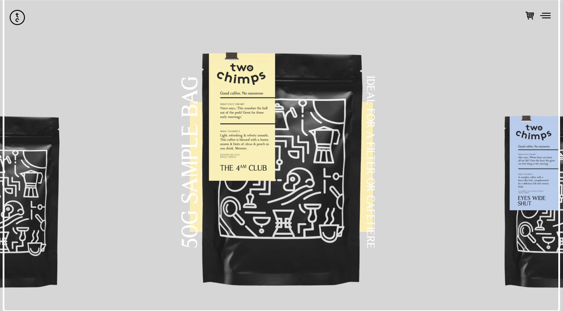 coffee sample chooser