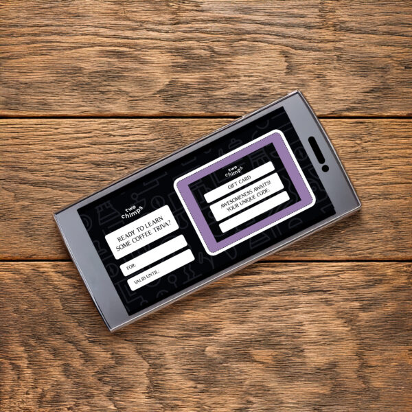 Digital voucher for coffee course