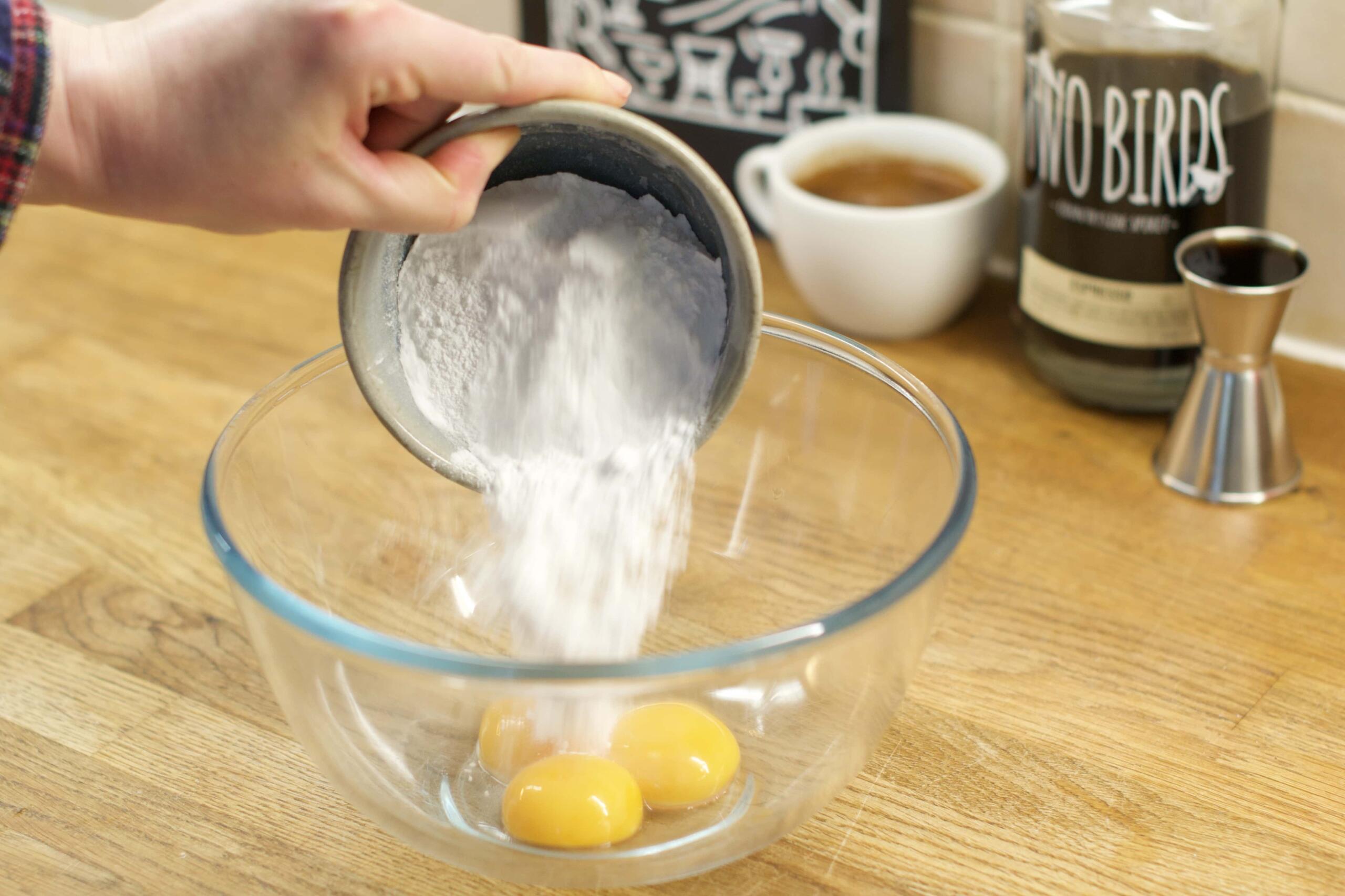 Mixing the Tiramisu ingredients