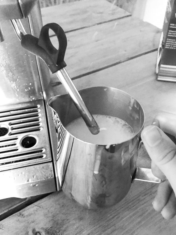 steaming milk too much with big bubbles