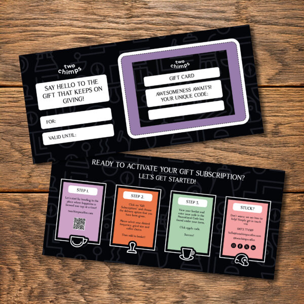 Two Chimps Gift Subscription Voucher