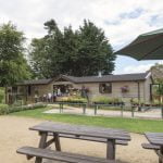 Outside view of the Cafe at the Lodge Trust Country Park