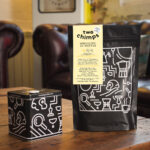 Whistling at Wolves Coffee bag on table