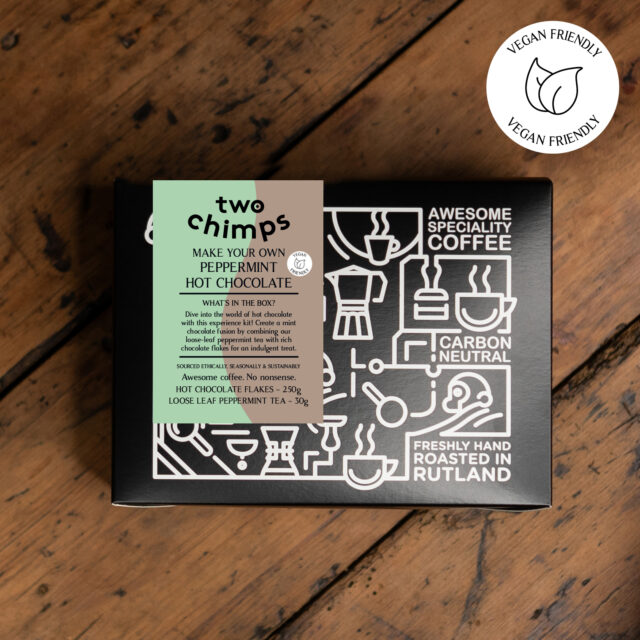 retail box of make your own peppermint hot chocolate kit