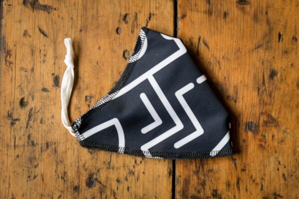 Two Chimps Coffee Face Mask side angle