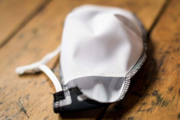 Inside of Two Chimps Coffee Face Mask