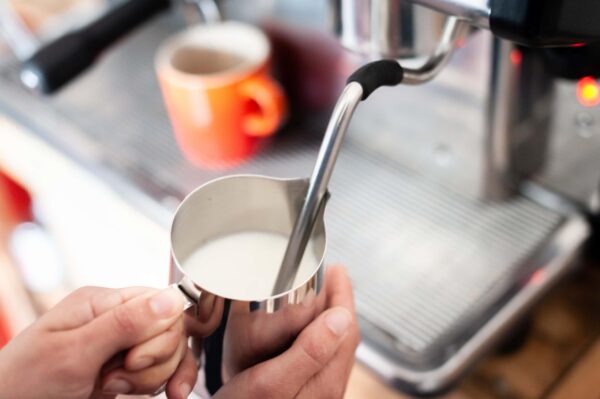 texturising milk using an espresso machine