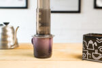 Aeropress and purple mug