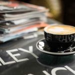 cup of coffee on the table