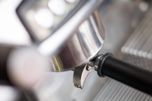 close up of coffee machine