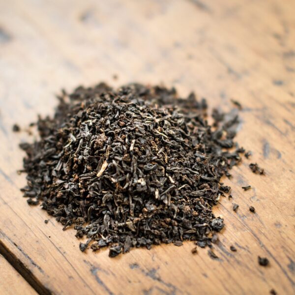 close up of loose leaf tea
