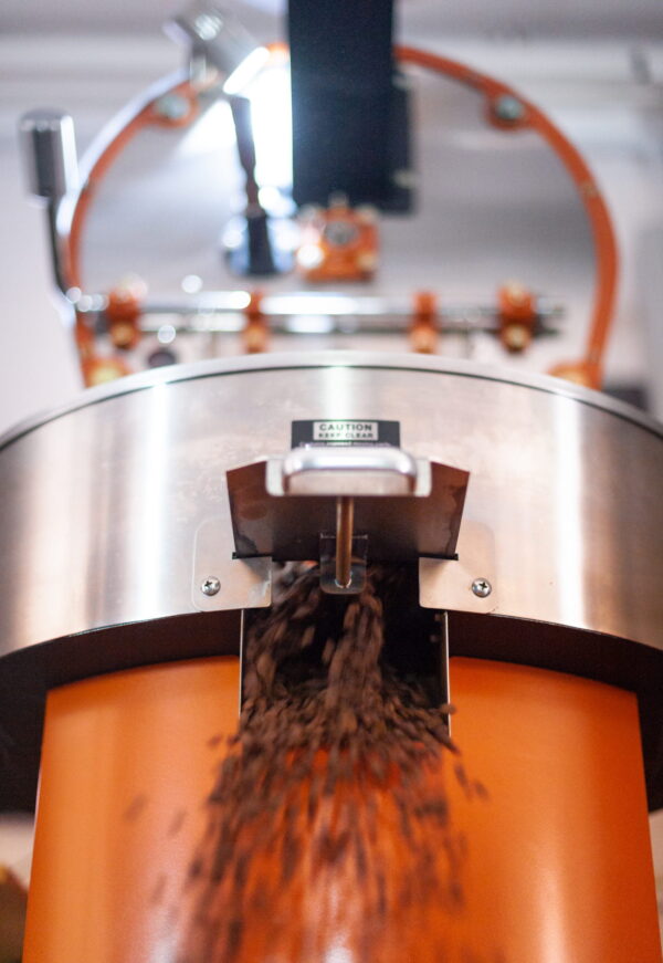 Coffee beans roasting