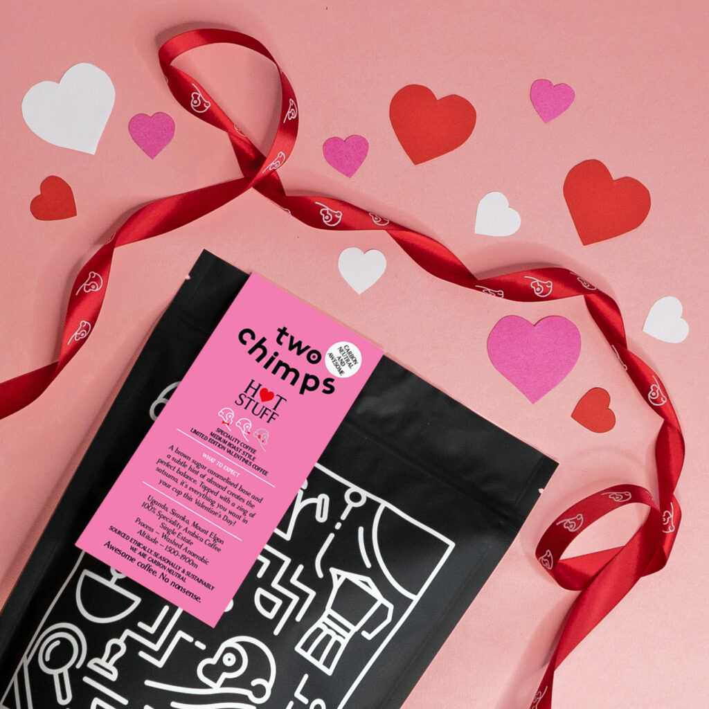 Two Chimps Valentines Coffee