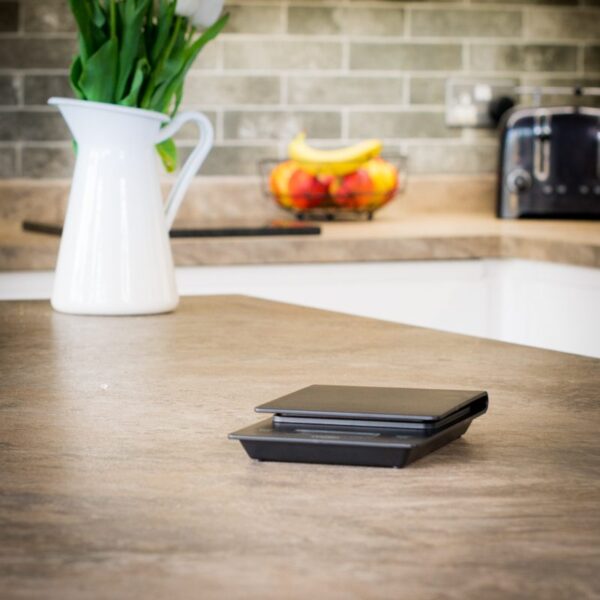 unboxed hario drip scale on kitchen worktop