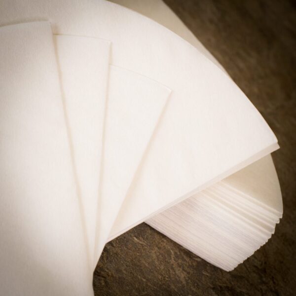 close up of chemex filters outside the box