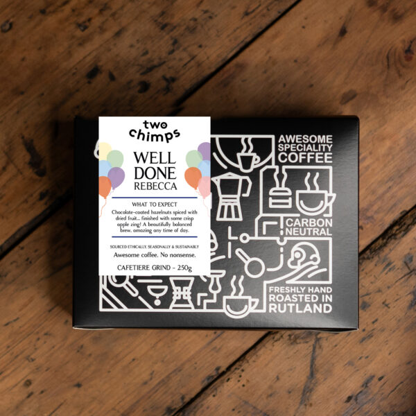 Well Done personalised Coffee Box by Two Chimps Coffee