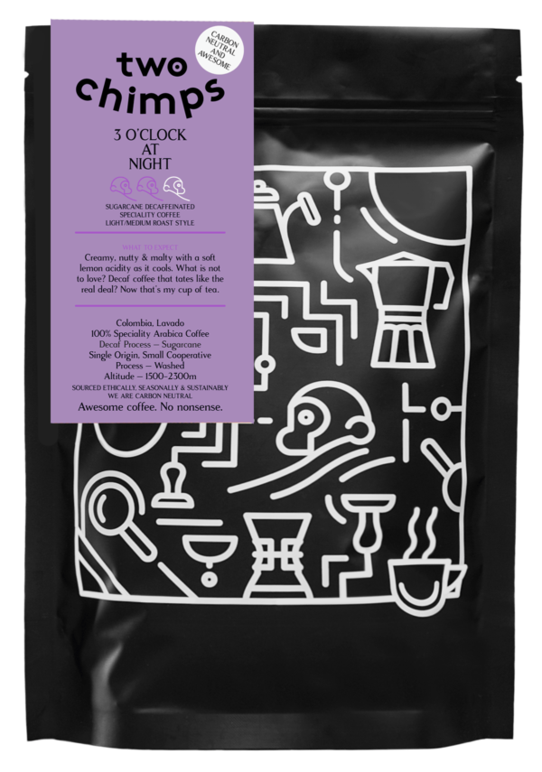 png image of two chimps coffee decaf