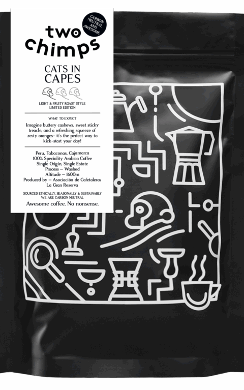 Bag of Cats in Capes coffee