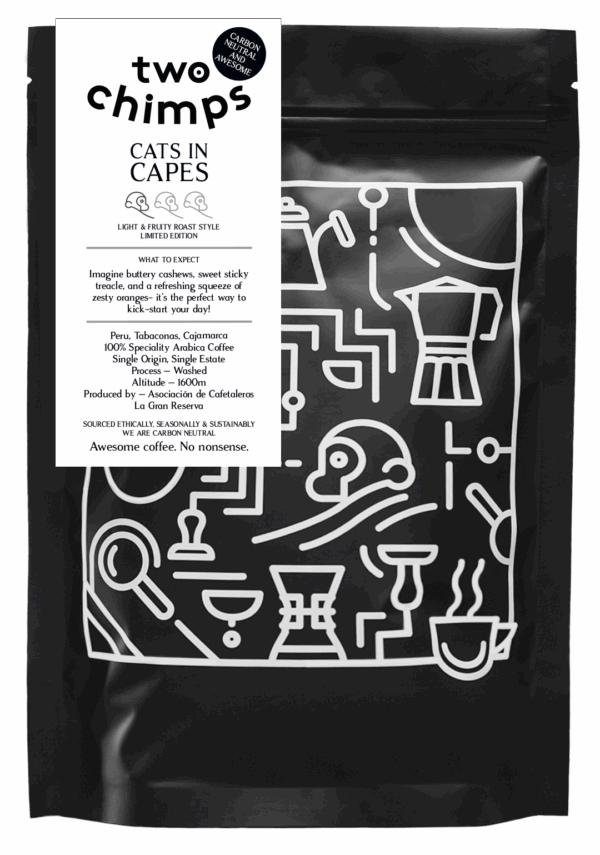 Bag of Cats in Capes coffee