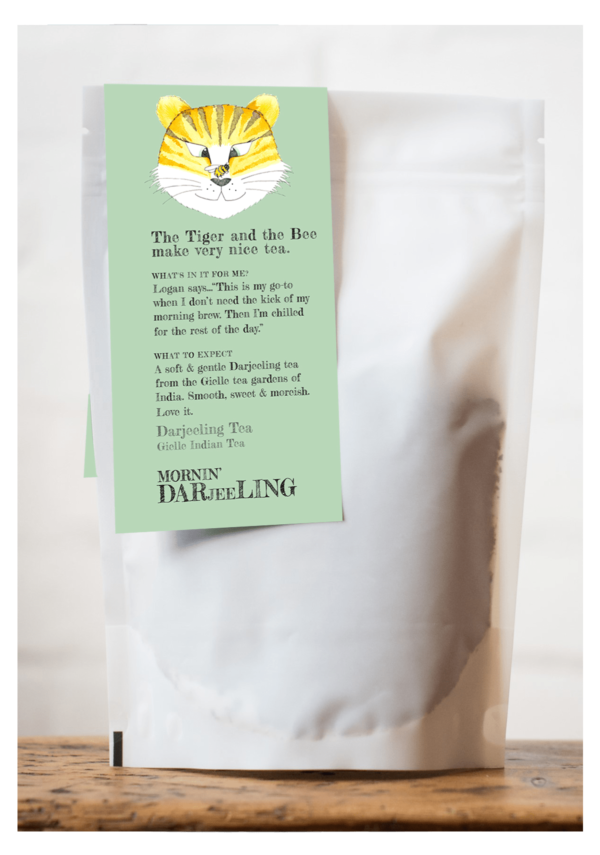 png of loose leaf darjeeling tea available for subscription - two chimps coffee