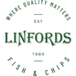 round linfords fish and chip logo