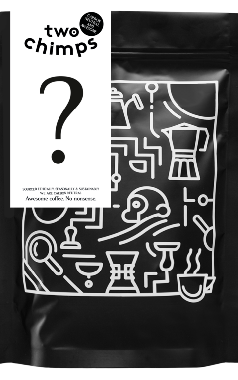 An image of Mystery Coffee Bag available from the Two Chimps Coffee Shop