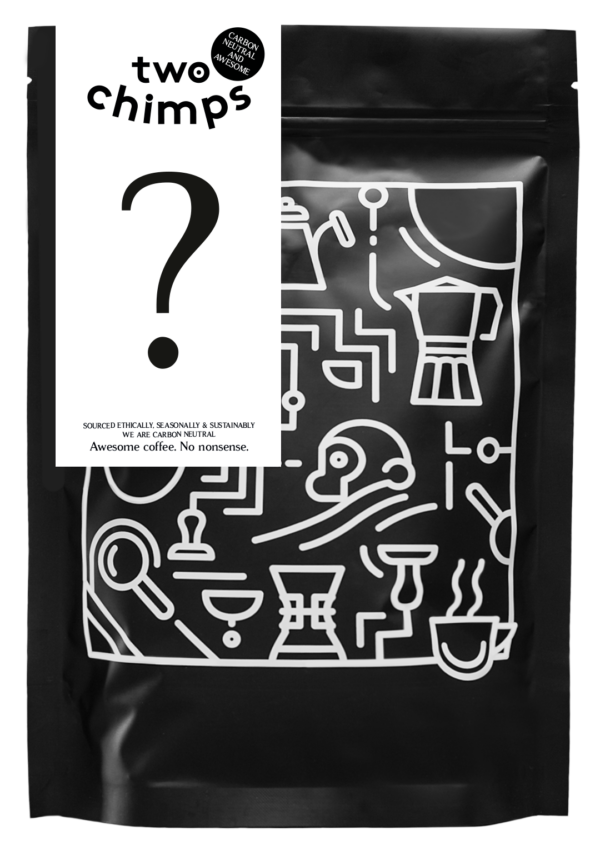 An image of Mystery Coffee Bag available from the Two Chimps Coffee Shop