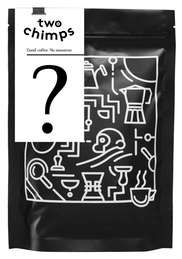 Two Chimps Coffee Bag with ? Label