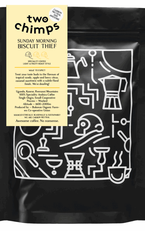 Bag of Sunday Morning Biscuit Thief coffee